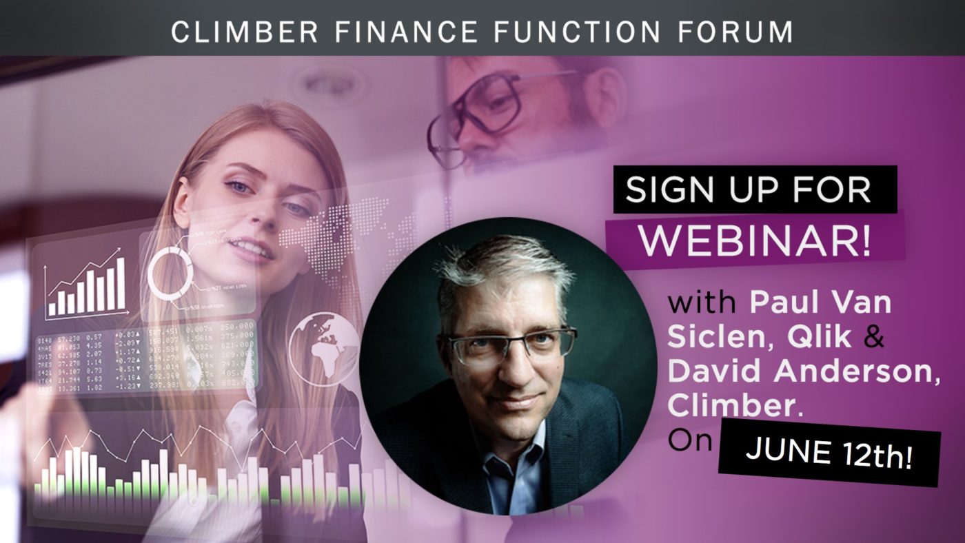 Finance Function Webinar with Qlik’s Paul van Siclen Finance Function Webinar with Qlik’s Paul van Siclen