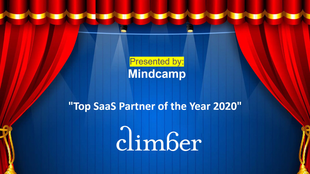 Climber Top SaaS Partner of the Year 2020