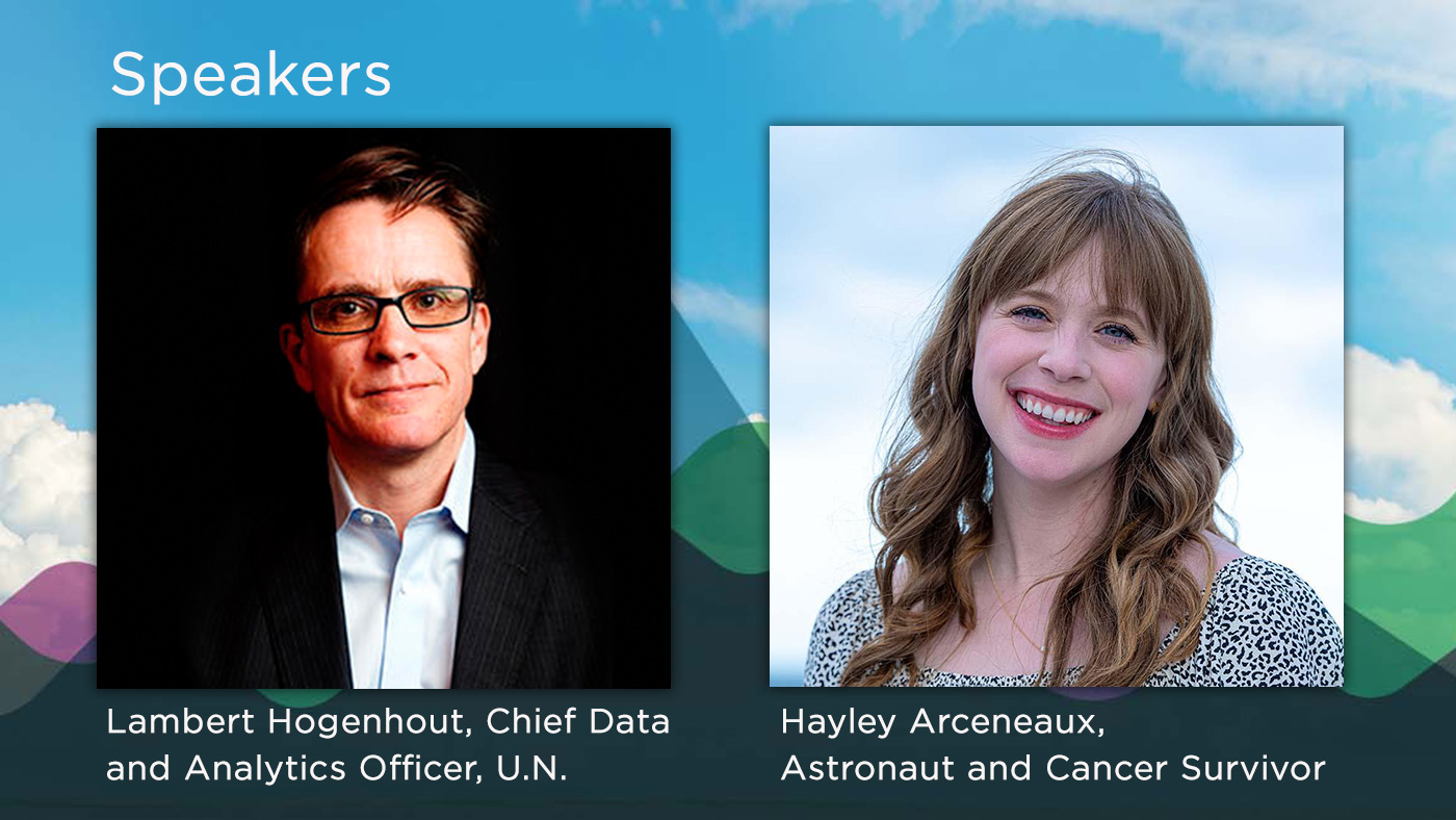 Climber QlikWorld Speakers Lambert Hogenhout and Hayley Arceneaux