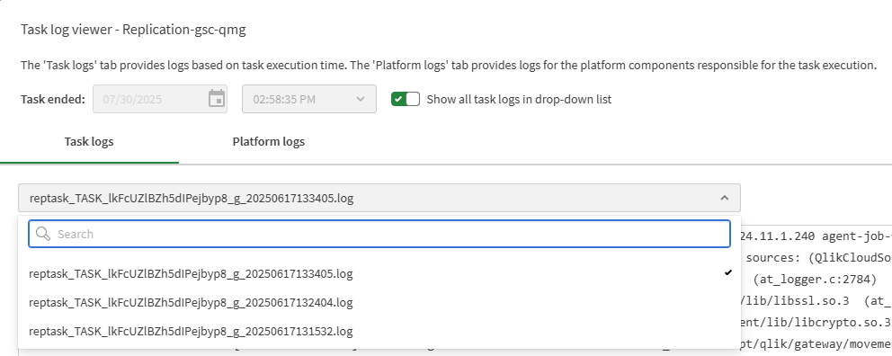 Climber Qlik Cloud Blog August 2025 - New Task Logging